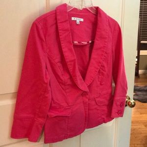 Cabi size 8 Hot Pink fitted blazer. Cotton/Spendex